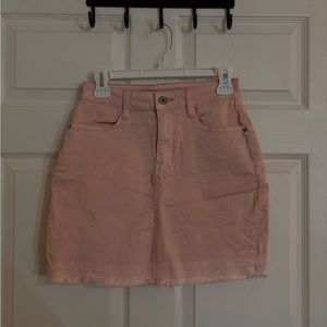Skin high waisted denim skirt